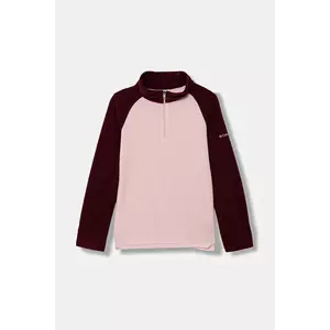 Columbia bluza copii culoarea roz, neted imagine