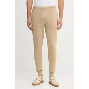 Lacoste pantaloni de trening culoarea bej, neted imagine