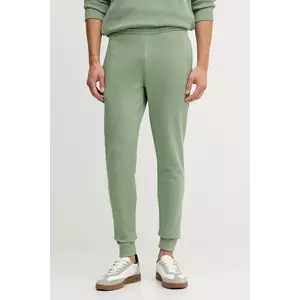 Lacoste pantaloni de trening culoarea bej, neted imagine