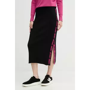 Dkny fusta culoarea negru, midi, creion imagine