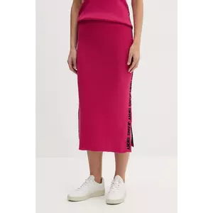 Dkny fusta culoarea negru, midi, creion imagine