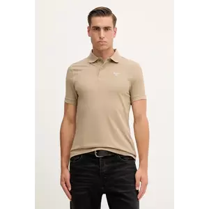 Barbour polo de bumbac ESSENTIALS culoarea negru, uni, MML0358 imagine