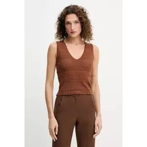 Morgan top MORTA culoarea bej, MORTA imagine