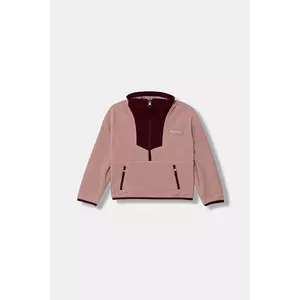 Columbia hanorac polar pentru copii Sequoia Grove culoarea rosu, cu model, 2087651 imagine