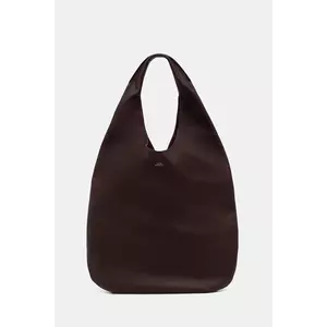 A.P.C. geantă de piele le neige culoarea maro, PXCBC.F67008 imagine