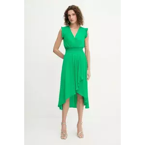 Morgan rochie culoarea rosu, midi, evazati, RWALLY imagine