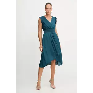 Morgan rochie culoarea rosu, midi, evazati, RWALLY imagine