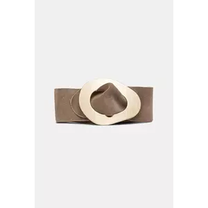 Answear Lab curea din piele intoarsa culoarea verde imagine