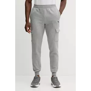 Puma pantaloni de trening culoarea gri, uni, 682656 imagine