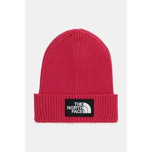 The North Face căciulă copii KIDS TNF LOGO BOX CUFFED BEANIE culoarea roz, NF0A8CGUBOS1 imagine