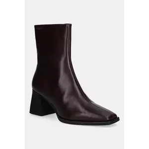 Vagabond Shoemakers cizme de piele HEDDA culoarea bordo, cu toc drept, 5002-001-44 imagine