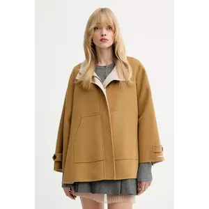 MAX&Co. palton de lână culoarea maro, 2526086071200 imagine