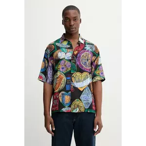 Desigual cămașă LIMA culoarea negru, cu guler clasic, relaxed, 25WMCW10 imagine