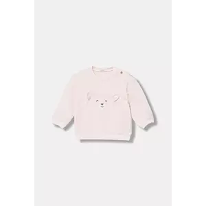 United Colors of Benetton bluză bebe culoarea roz, cu imprimeu, 3MDSA1061 imagine