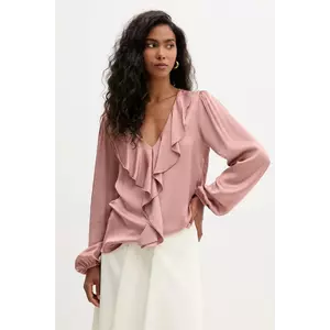 Fracomina bluză culoarea roz, uni, FS25WT1005W45101 imagine