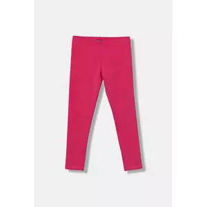 United Colors of Benetton leggins copii culoarea roz, uni, 3MT1CF02G imagine