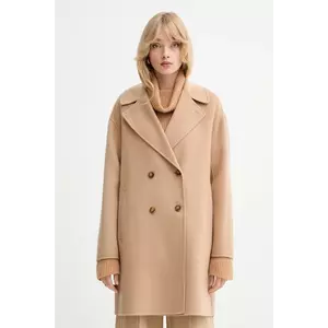 Marella palton de lână culoarea maro, 2523016031200 imagine