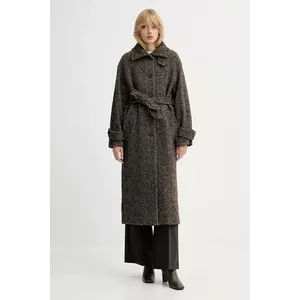 Marella palton de lână culoarea maro, 2523016024200 imagine