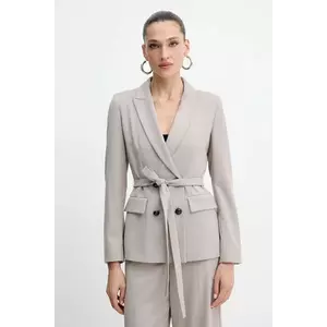 Marella sacou Emme by Marella culoarea maro, cu două rânduri de nasturi, uni, 2525046161200 imagine