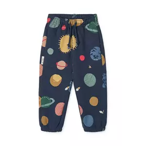 Liewood pantaloni de trening din bumbac pentru copii Arlo Printed Sweatpants culoarea bleumarin, cu model, LW20074 imagine