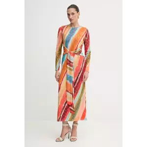 Never Fully Dressed rochie culoarea portocaliu, midi, drept, NFDDR2796 imagine