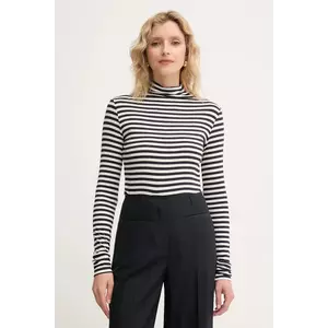 Marella longsleeve Emme by Marella culoarea bleumarin, cu guler, 2525946031200 imagine