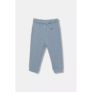 United Colors of Benetton pantaloni de trening din bumbac pentru copii uni, 3J70GF010 imagine