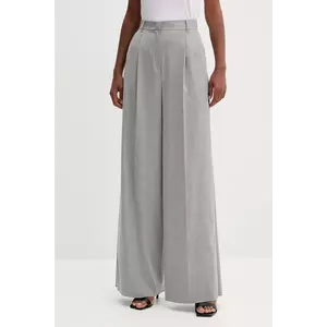 Marella pantaloni Emme by Marella culoarea gri, lat, high waist, 2525136151200 imagine