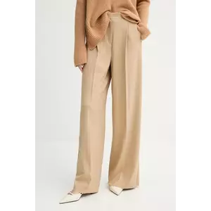 Marella pantaloni Emme by Marella culoarea verde, lat, high waist, 2525136151200 imagine