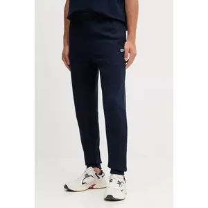 Lacoste pantaloni de trening din bumbac culoarea bleumarin, uni, XH9833 imagine