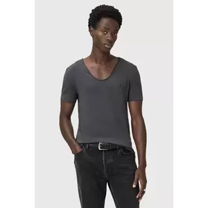 AllSaints tricou din bumbac TONIC culoarea gri, uni, M052JB imagine
