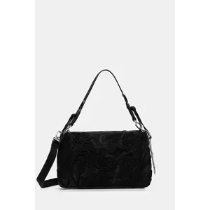 Desigual poșetă ROMEO FLORAL TOTAL BL culoarea negru, 25WAXP41 imagine