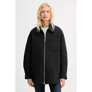 Kenzo geacă culoarea negru, de tranziție, oversize, FF62BL2399NN imagine