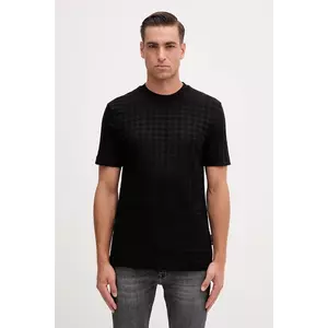 BOSS tricou din bumbac culoarea negru, uni, 50545585 imagine