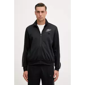 PLEIN SPORT bluză culoarea negru, cu imprimeu, FAEC MJB3816 STE003N imagine