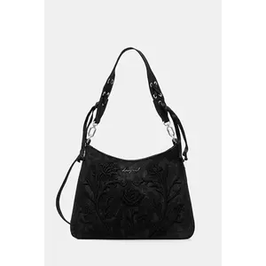 Desigual poșetă ROMEO FLORAL TOTAL BL culoarea negru, 25WAXP40 imagine