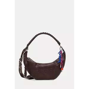 Desigual poșetă HALF LOGO ZANTE C culoarea maro, 25WAXPAX imagine