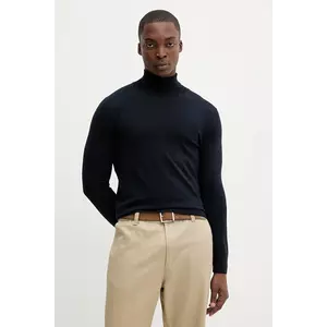 BARENA VENEZIA pulover de lână Knitwear Camio culoarea bleumarin, light, cu guler, KNU5282.429 imagine