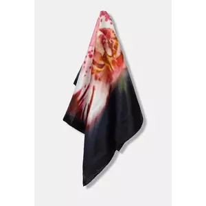 MAX&Co. fular de mătase culoarea negru, cu imprimeu, 2526546046200 imagine