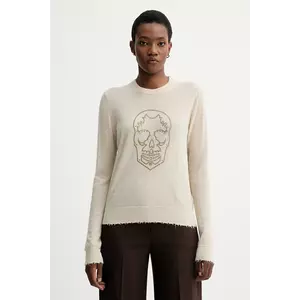 ZADIG&VOLTAIRE pulover de cașmir culoarea bej, light, KWSW02805 imagine