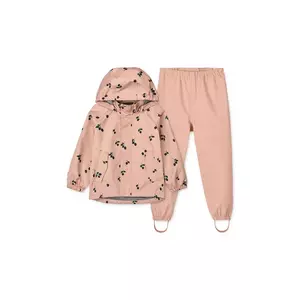 Liewood jachetă și pantaloni pentru copii Pedia Rainwear Set culoarea portocaliu, LW19909 imagine