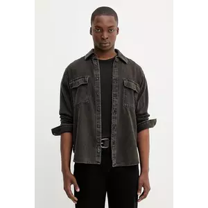 Rag & Bone cămașă jeans culoarea maro, cu guler clasic, regular, RX0825FSUBB imagine