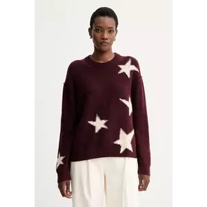 ZADIG&VOLTAIRE pulover de cașmir culoarea bordo, KWSW02844 imagine