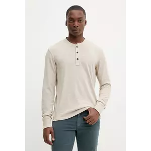 Rag & Bone longsleeve din bumbac culoarea bej, uni, RF2925FT2FM imagine
