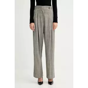 Marella pantaloni culoarea bej, lat, high waist, 2523136021200 imagine