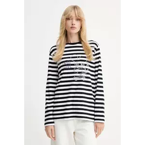 ZADIG&VOLTAIRE longsleeve din bumbac culoarea negru, JWTS02839 imagine