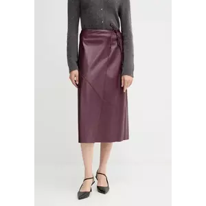 OUI fustă culoarea bordo, midi, evazați, 94517 imagine