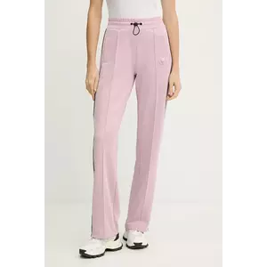 PLEIN SPORT pantaloni de trening culoarea roz, cu imprimeu, FAEC WJT2152 STE003N imagine