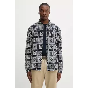 Desigual cămașă din bumbac JACK culoarea bleumarin, cu guler clasic, relaxed, 25WMCW25 imagine