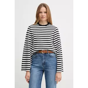 Barbour hanorac de bumbac ROBYN culoarea bleumarin, cu imprimeu, LOL0642 imagine